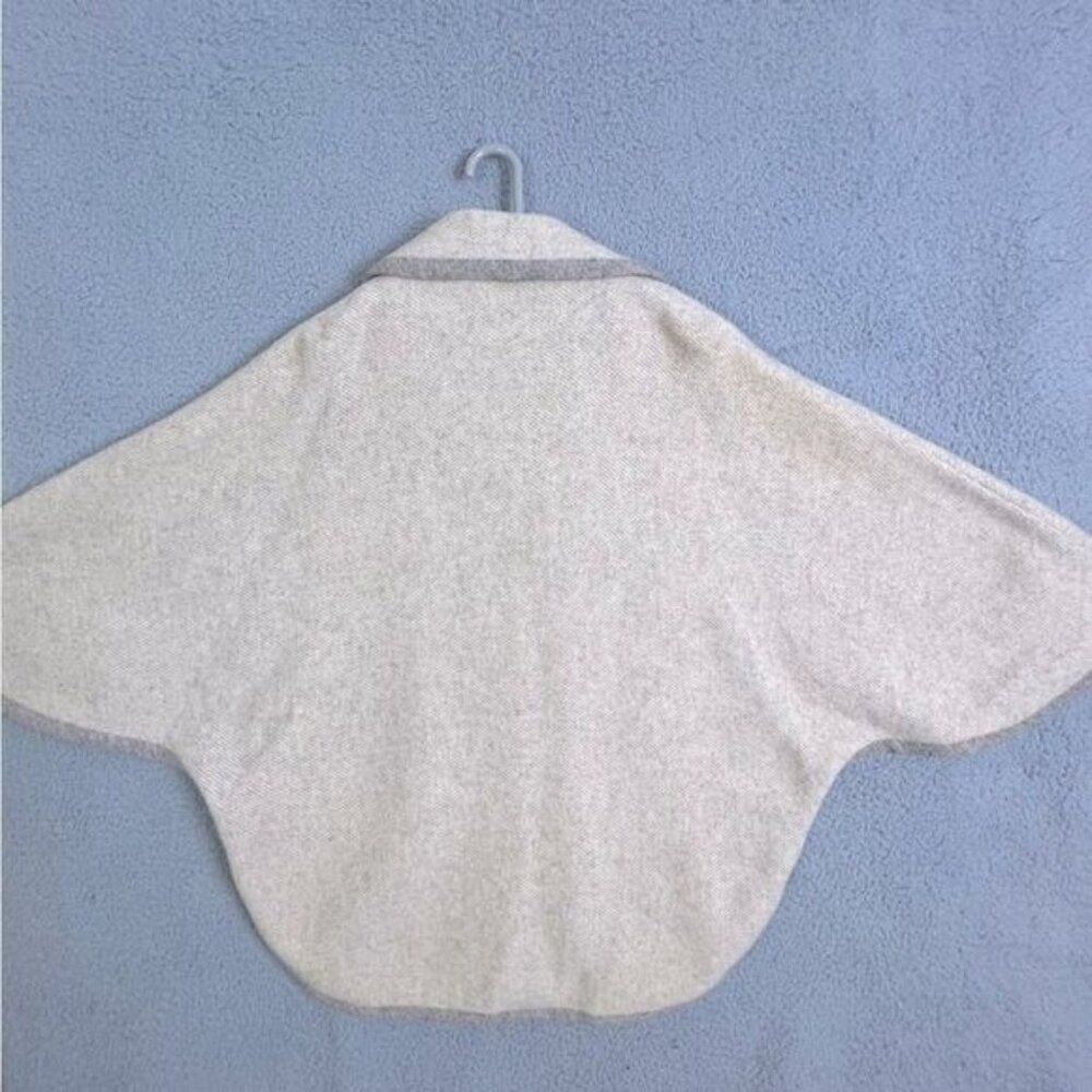 RUSK & FINCH WOMENS TAN WOOL PONCHO/COAT SIZE M/L - Picture 3 of 10